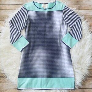 Sail to Sable Long Sleeve Stripe Sweater Dress Medium